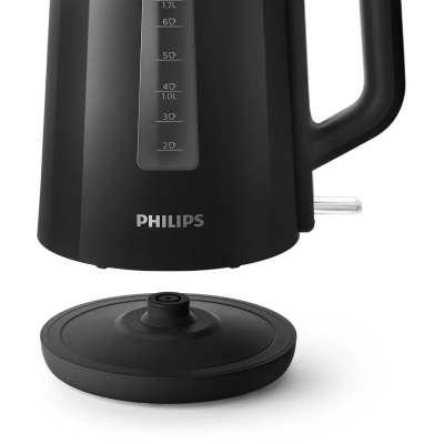 Чайник PHILIPS, мощность 2200Вт, объем 1,7л., пластик, черный
