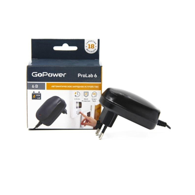 Модуль З/У для свинцово-кислотных акк-в 6V GoPower ProLab 6 1.0A