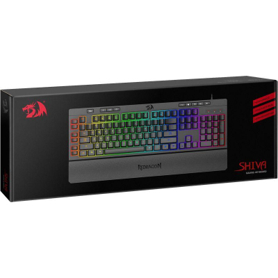 Клавиатура Redragon Shiva RU,RGB, 26 anti-ghost keys, игровая, проводная