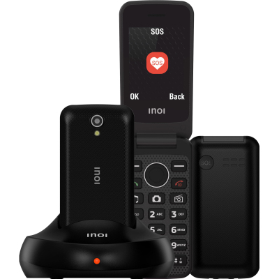 Мобильный телефон INOI 247B с док-станцией - Black