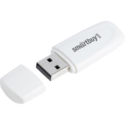 Флеш-память SmartBuy UFD 2.0 004GB Scout White (SB004GB2SCW)