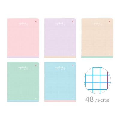 Тетрадь общая А5,48л,клетка,скреп,БРИЗ,10шт/уп,7-48-1202/10