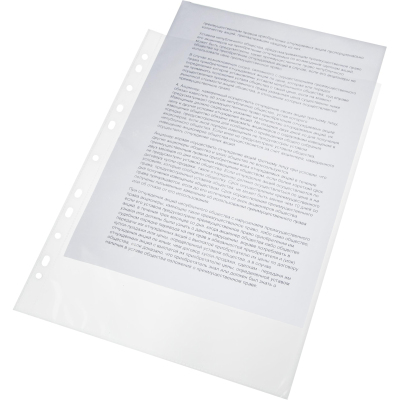 Файл-вкладыш А4, 35 мкм 100шт./уп. с перфорацией эко