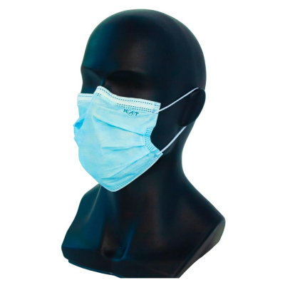 Маска медицинская классик голубая, 50 шт/уп