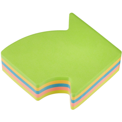 Стикеры фигурные Kores FANTASY ARROW 70x70мм,5смешан.неон.цв. по 250л 48704