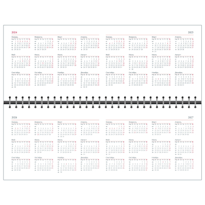 Планинг датированный 2024, Infolio, 140х292 мм, 128 стр.,Velure AZ2603/blue