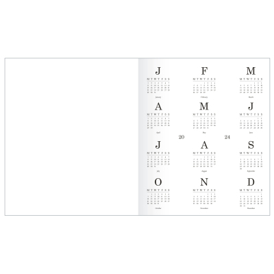 Планнер датированный 2024, Be Smart, 160х190мм, 56с, Sence, камень,N3867