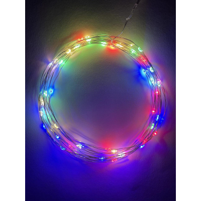 Электрогирлянда Нить 5 м мультиколор, АА, IP20 ENIN -5NM