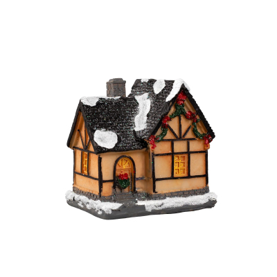 Сувенир Дом с еловой гирляндой,керамика, AG13х3,теп бел 5133376