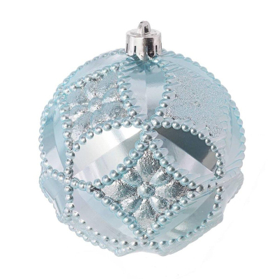 Украшение нов Шар Готич орнамент, наб 2шт, D10 см, L20 W10 H10 см 722978