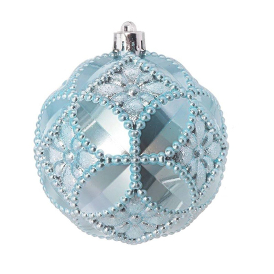 Украшение нов Шар Готич орнамент, наб 2шт, D10 см, L20 W10 H10 см 722978