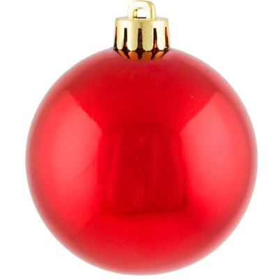 Набор шаров 8 см 6 шт, красные AR6/8006ABMG/R