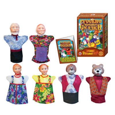 Игровой набор Кукольный театр Русский стиль Маша и медведь 6перс./наб 53083