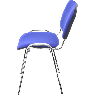 Стул FA_EChair Rio(ИЗО) хром, ткань синяя С-6/ТК-9