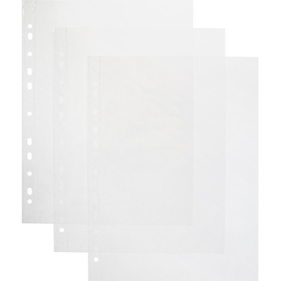 Файл-вкладыш А4, 45мкм Элементари S б/белой ленты, 100шт/уп