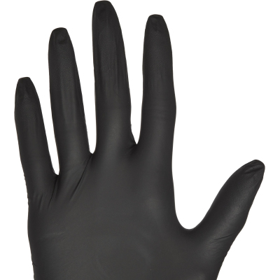 Перчатки одноразовые нитрил Libry черные, р.XL, 50 пар/уп