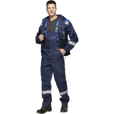 Костюм рабочий летний муж.Антей СОП син/вас (КПК) 48-50 (96-100)/170-176