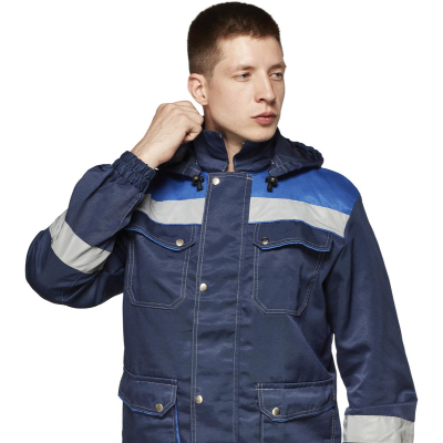 Костюм рабочий летний муж.Антей СОП син/вас (КПК) 52-54 (104-108)/182-188