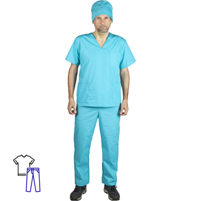 Костюм хирурга Универс./м05-КБР +колпак (р.48-50) р.170-176