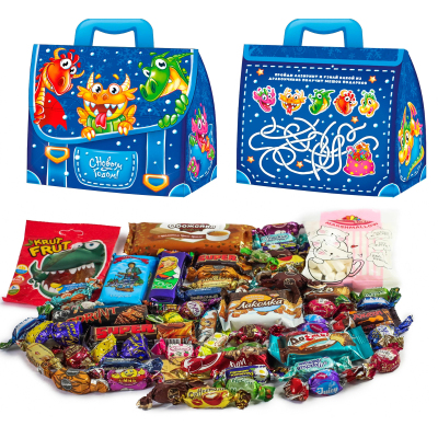 Новогодний сладкий подарок Портфельчик Светофор, 1000г КА-43