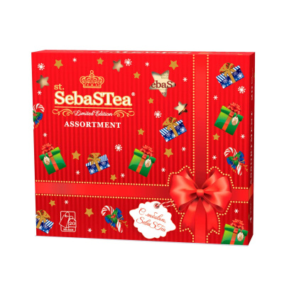 Чай коллекция SebaSTea FIESTA II АССОРТИ. НГ 20 пакетиков 35г