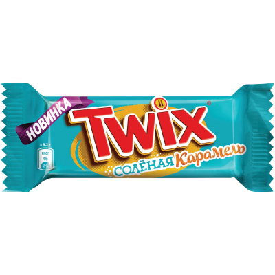 Шоколадный батончик Twix соленая карамель minis, 2,7кг/уп