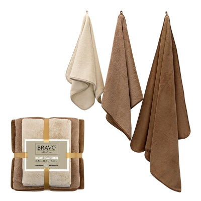 Набор полотенец НВ Сванк м0854_05 35x75+50x90+70x140 беж
