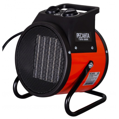 Пушка тепловая электрическая ТЭПК-3000K (керам. нагр. эл.круглая) Ресанта