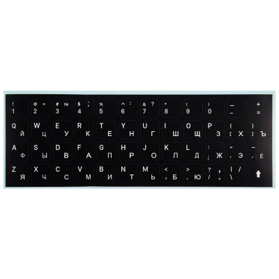 Этикетки на клав. Red Line для ноутбуков, рус и англ, черный (УТ000032336)