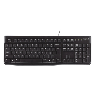 Клавиатура Logitech K120 ANSI проводная EN/RU BLACK (920-002583)