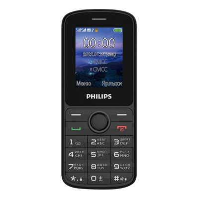 Мобильный телефон Philips Xenium E2101 черный 2Sim 1.77 128x160