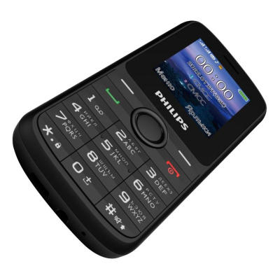 Мобильный телефон Philips Xenium E2101 черный 2Sim 1.77 128x160