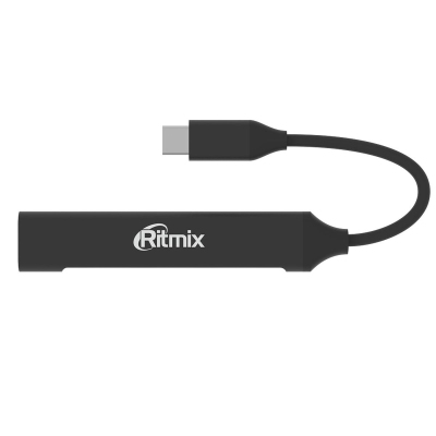 Разветвитель USB Ritmix CR-4401 Metal 1xUSB 3.0 + 3xUSB 2.0 (80001491)