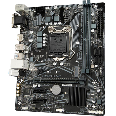 Материнская плата Gigabyte H410M H V2, s1200, H470, 2xDDR4, mATX