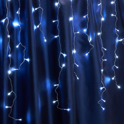 Электрогирлянда Feron CL23 бахрома 5,3мx0,7м + 3м 230V синий 32350