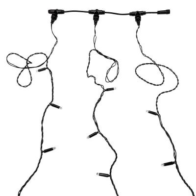 Гирлянда светодиодная LED ClipLight 24V, 3 нити по 10 м, Белый 323-315