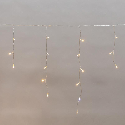 Электрогирлянда АЙСИКЛ (бахрома) 5х0,6м, IP44, 112LED Теп бел 255-526