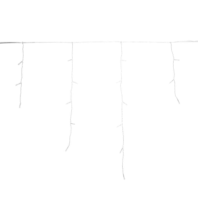 Электрогирлянда АЙСИКЛ (бахрома) 5х0,6м, IP44, 112LED Теп бел 255-526