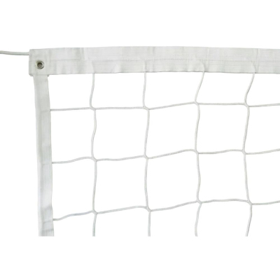 Сетка волейбольная трен. 7,5х1 м d=3,5 мм белая с тросом spt0020376