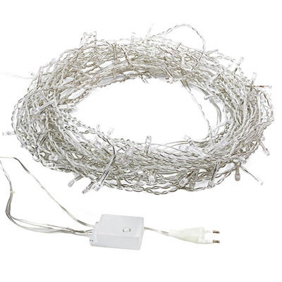 Гирлянда светодиодная Дождь 240LED, 2x3 м, МЕРЦАНИЕ, Теплый Белый 235-066