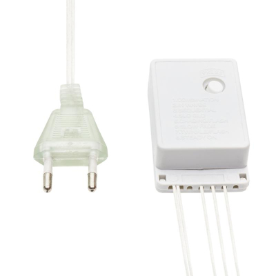 Гирлянда светодиодная Дождь 2,5x2 м, 300 LED, шарики, мерц, Теп бел 235-056