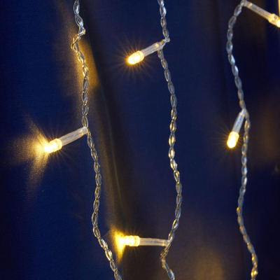 Электрогирлянда Feron CL24 занавес 3x3м + 3м 230V 2700К теплый белый 41626