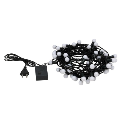 Гирлянда светодиодная Мультишарики 17,5мм,10м, зелен ПВХ, 80, RGB 303-509-6