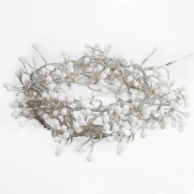 Гирлянда светодиодная Мишура 6 м прозрачный ПВХ, 576 , цвет белый 303-615