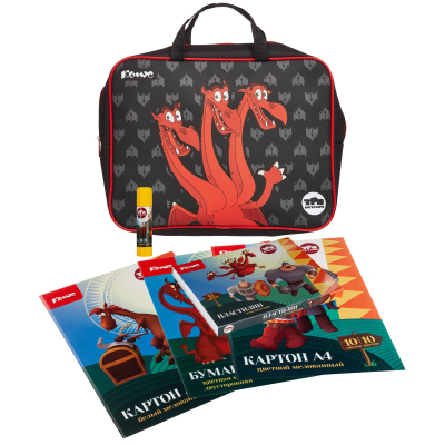 Набор школьный для труда КОМУС Три Богатыря 6 предметов