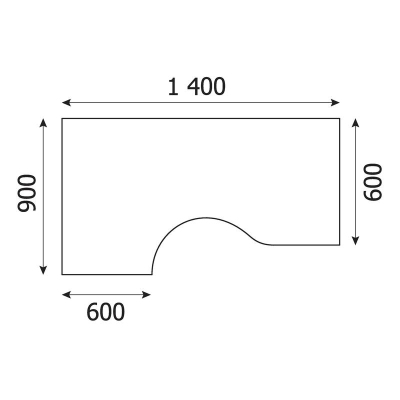 Стол эргономичный MS_Агат АЯ-33L ясень шимо