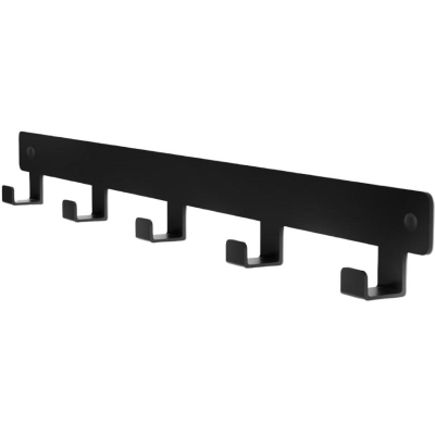 Вешалка настенная KD_Эльда-8, 500х26х50, 5 крючков, черная