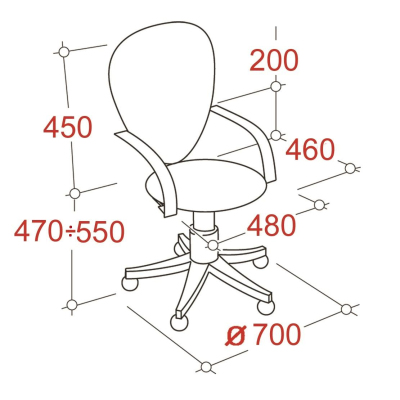 Кресло UP_Кайман Н сетка бежевая TF-21