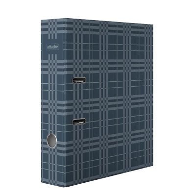 Папка-регистратор 75мм Attache Scottish clas сер мат лам бум/бум, б/мет уг