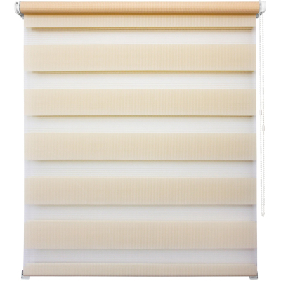 Жалюзи U_Рулонная штора день/ночь Канзас (8928) 1000х1600 светло-бежевый